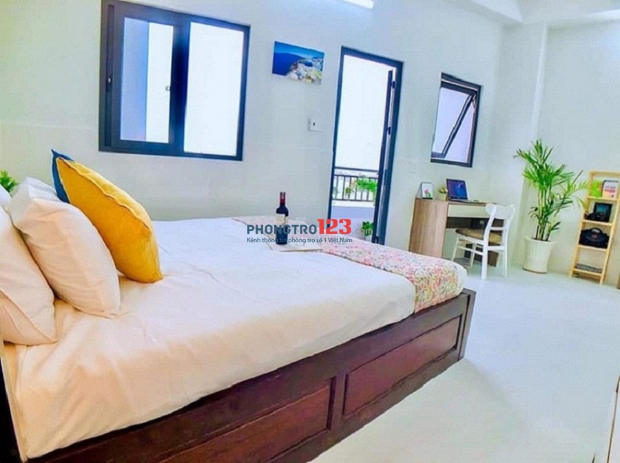 căn hộ mini cho thuê giá rẻ full nội thất mới tinh sang trọng thoáng mát sạch sẻ quận tân bình