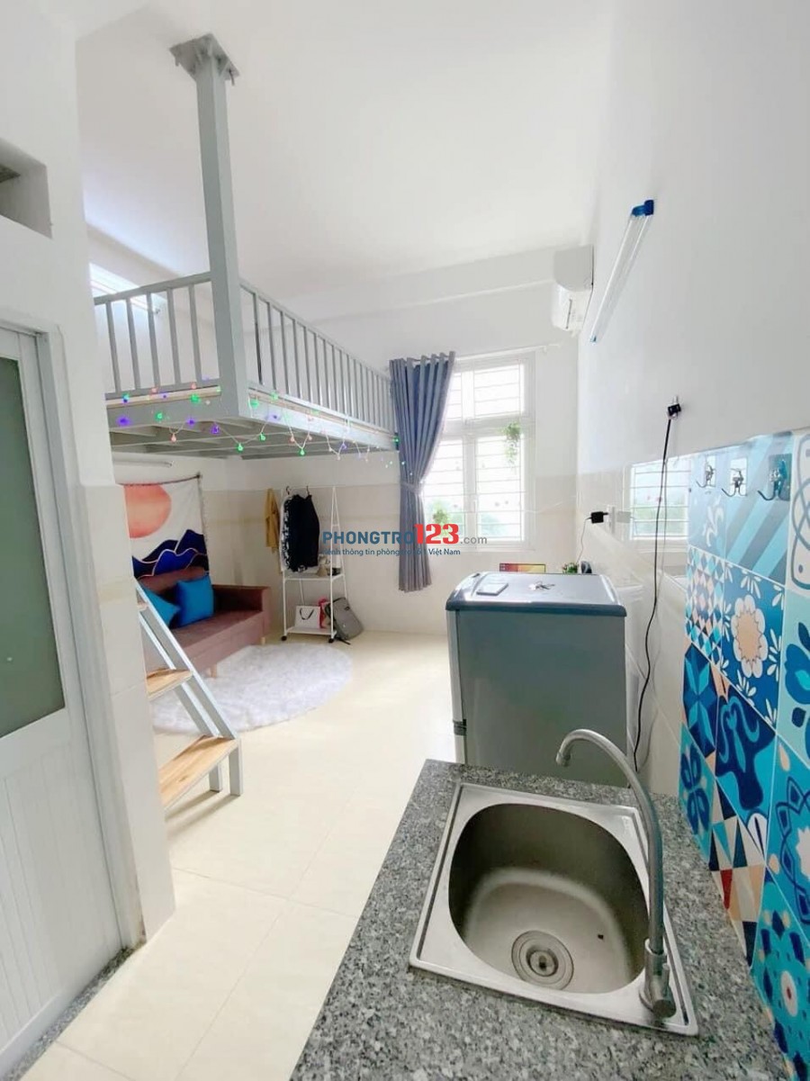 Phòng 28m2, Gác Trường Chinh Đầy đủ nội thất bang công