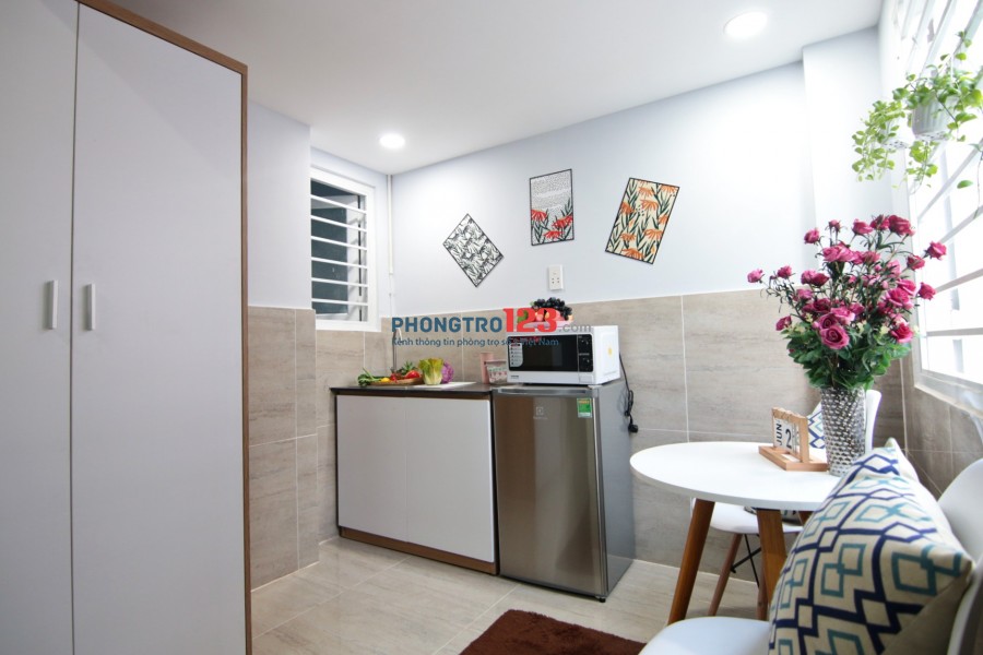 Cho thuê Phòng STUDIO cao cấp, có gác + FULL nội thất, giảm ngay 1,5 triệu - Q. Bình Thạnh