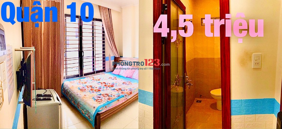 Cho thuê phòng Studio Full nội thất cao cấp Ngay Nguyễn Giản Thanh Q10 giá từ 4tr/th