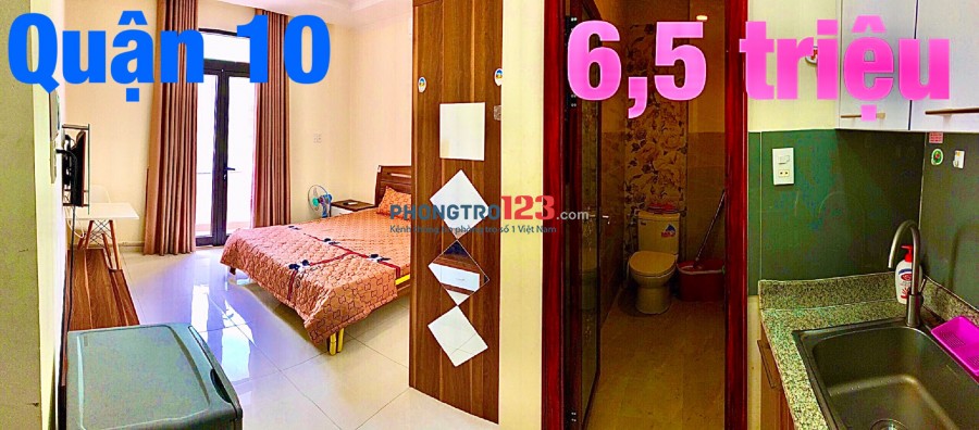 Cho thuê phòng Studio Full nội thất cao cấp Ngay Nguyễn Giản Thanh Q10 giá từ 4tr/th