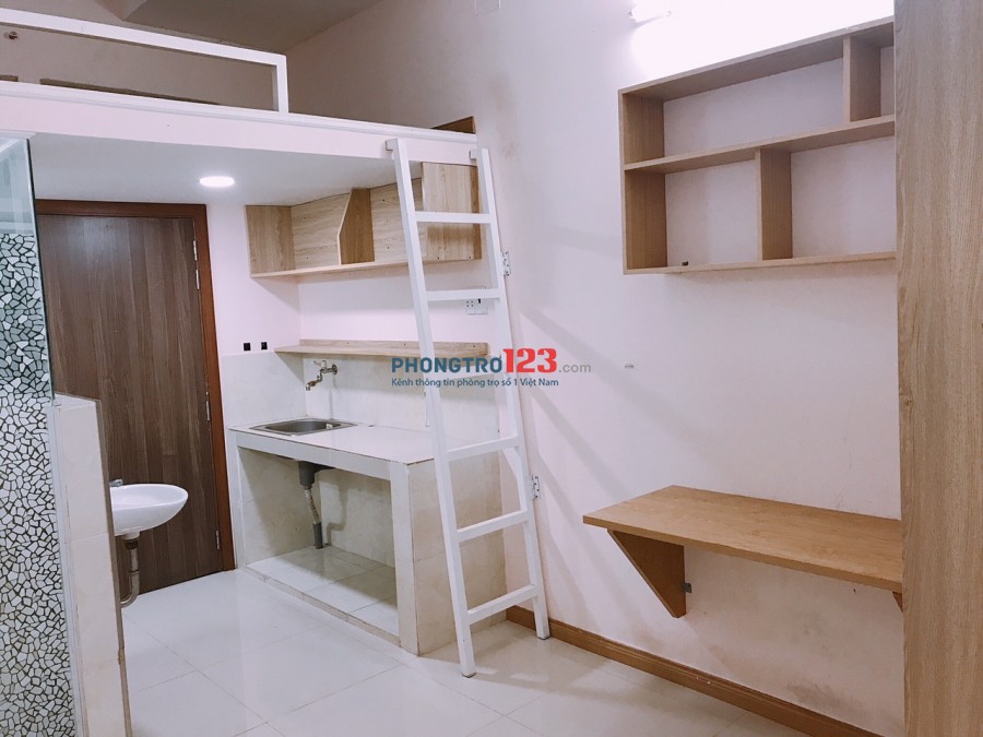 Phòng mới Full nội thất, Tủ quần áo, bàn làm việc, tolet, bếp... giá rẻ Tân Bình, Cộng Hoà, Nhất Chi Mai
