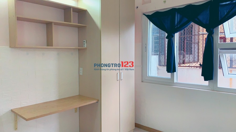 Phòng mới Full nội thất, Tủ quần áo, bàn làm việc, tolet, bếp... giá rẻ Tân Bình, Cộng Hoà, Nhất Chi Mai