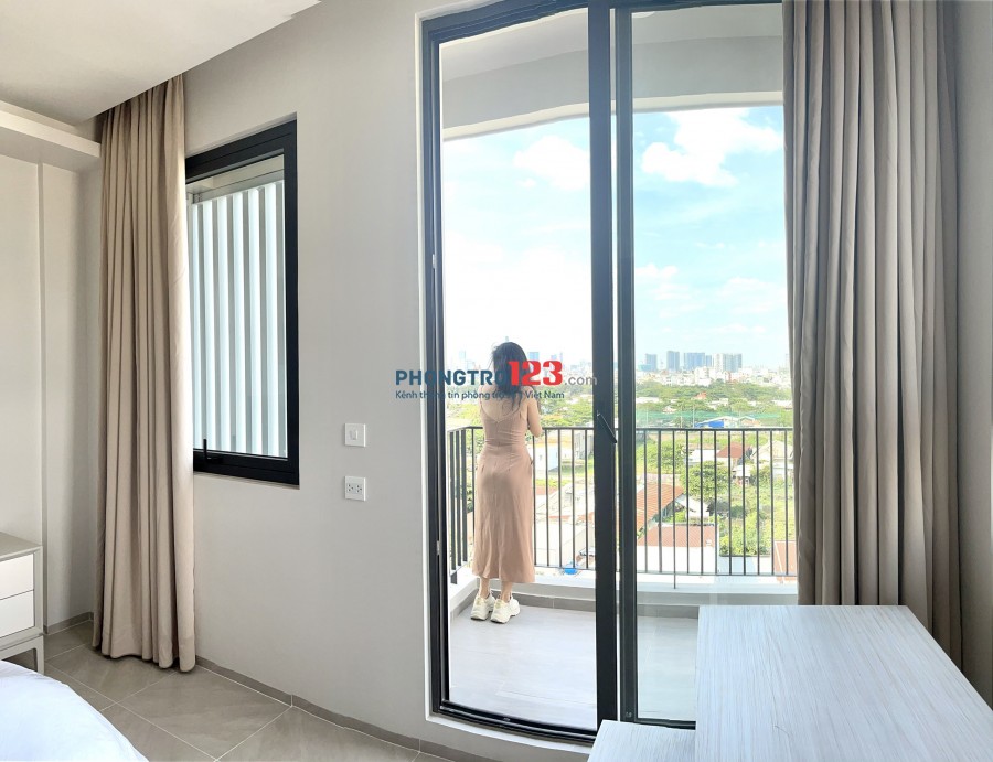 căn hộ mini cao cấp 35m2 đầy đủ tiện nghi có phòng ngủ riêng, phòng khách, bếp, liền kề khu đô thị Phú Mỹ Hưng, quận 7