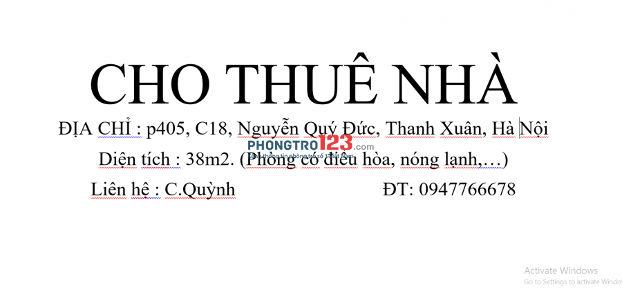 P405, C18, Nguyễn Quý Đức, Thanh Xuân, Hà Nội gần 32m2