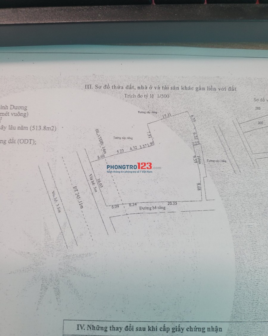 Cho thuê mặt bằng xưởng, bách hóa xanh, Điện máy xanh, Ngân hàng... đường mặt tiền 11m, gần trường học, chợ Lái Thiêu