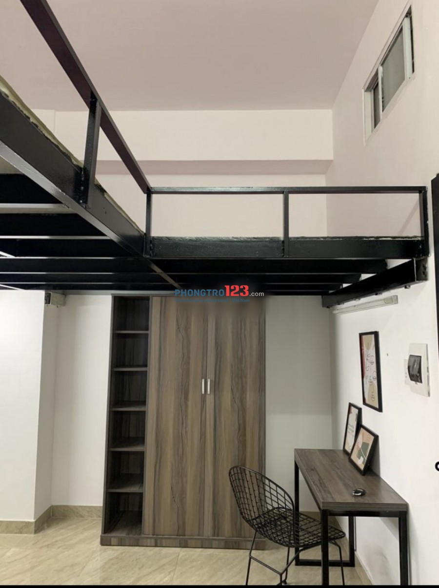 Phòng có gác full tiện nghi mới xây Bạch Đằng, Tân Bình, giá chỉ 3tr7
