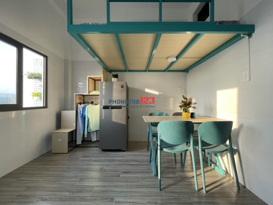 Căn hộ mới xây full nội thất ban công siêu rộng bàu cát p.12 tân bình