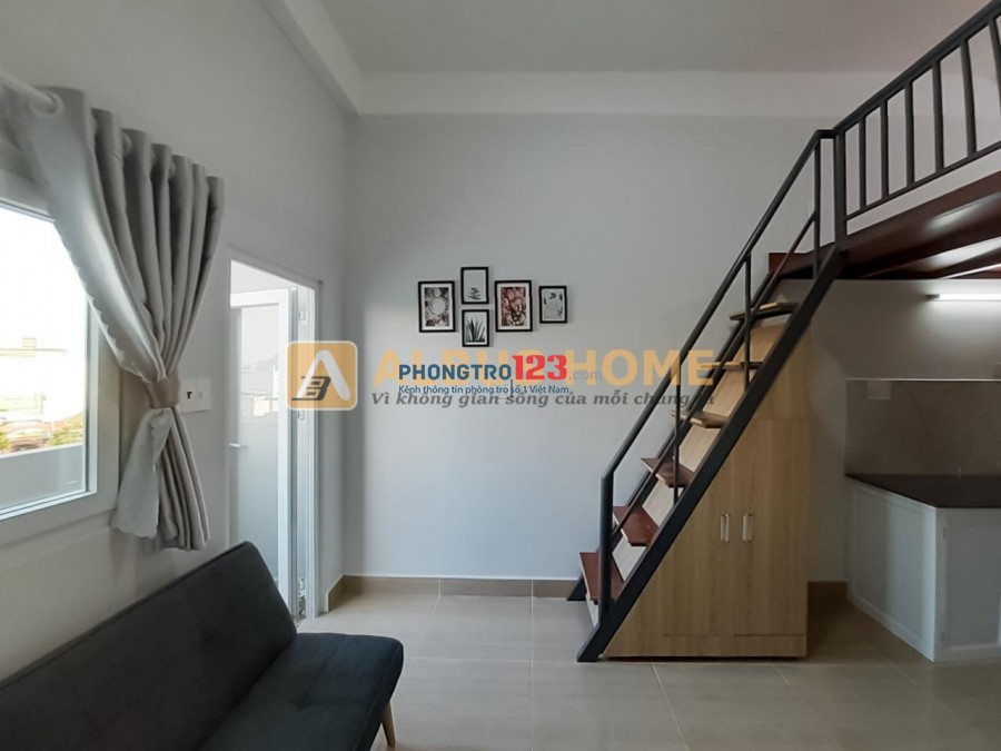 [Phòng tốt] Cho thuê căn hộ duplex, ban công, full nội thất, Ngay Đại học Văn Hiến - Tân Phú. ️