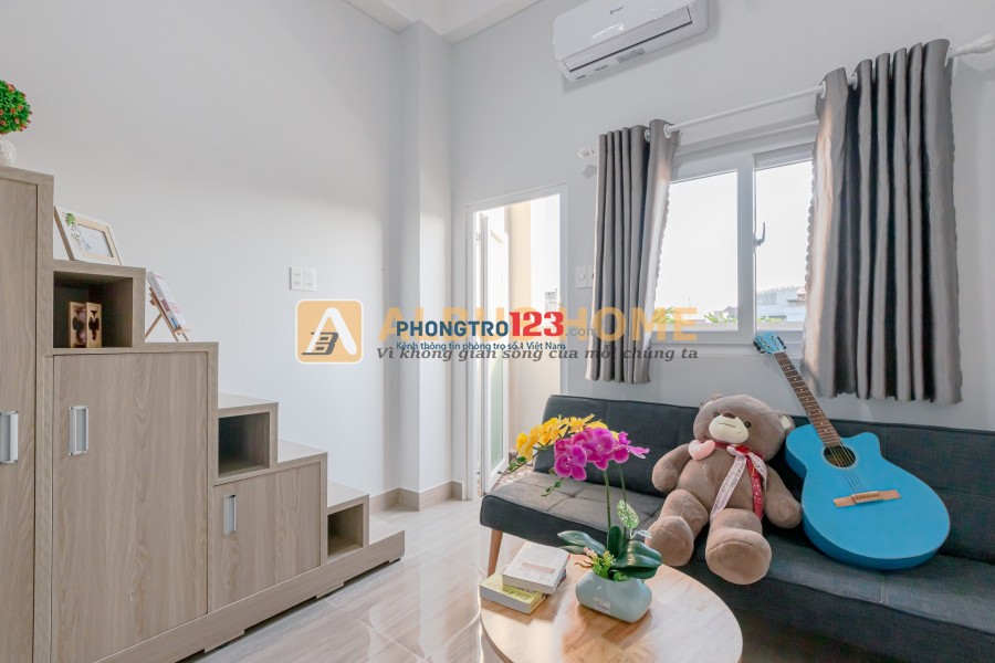[Phòng tốt] Cho thuê căn hộ duplex, ban công, full nội thất, Ngay Đại học Văn Hiến - Tân Phú. ️