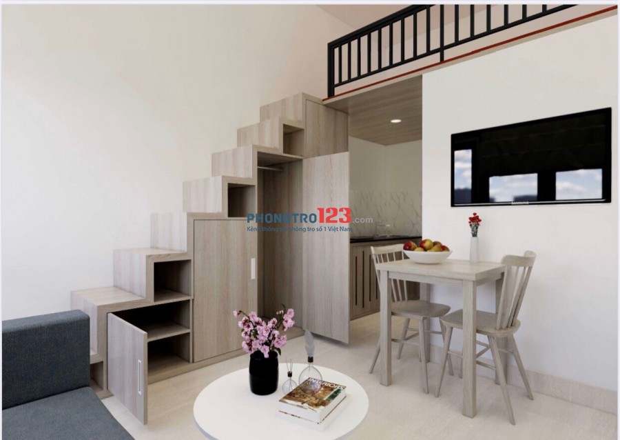 [Phòng tốt] Cho thuê căn hộ duplex, ban công, full nội thất, Ngay Đại học Văn Hiến - Tân Phú. ️