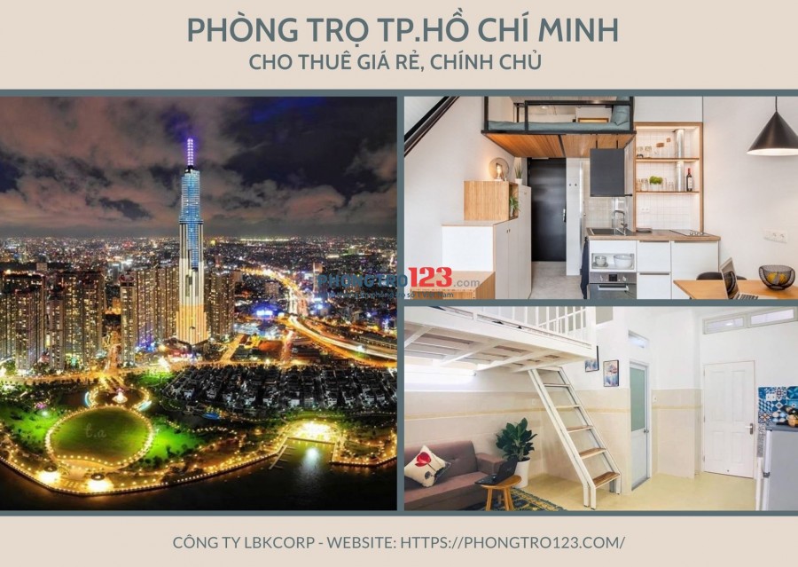 Cho thuê phòng trọ Thành phố Hồ Chí Minh - phongtro123