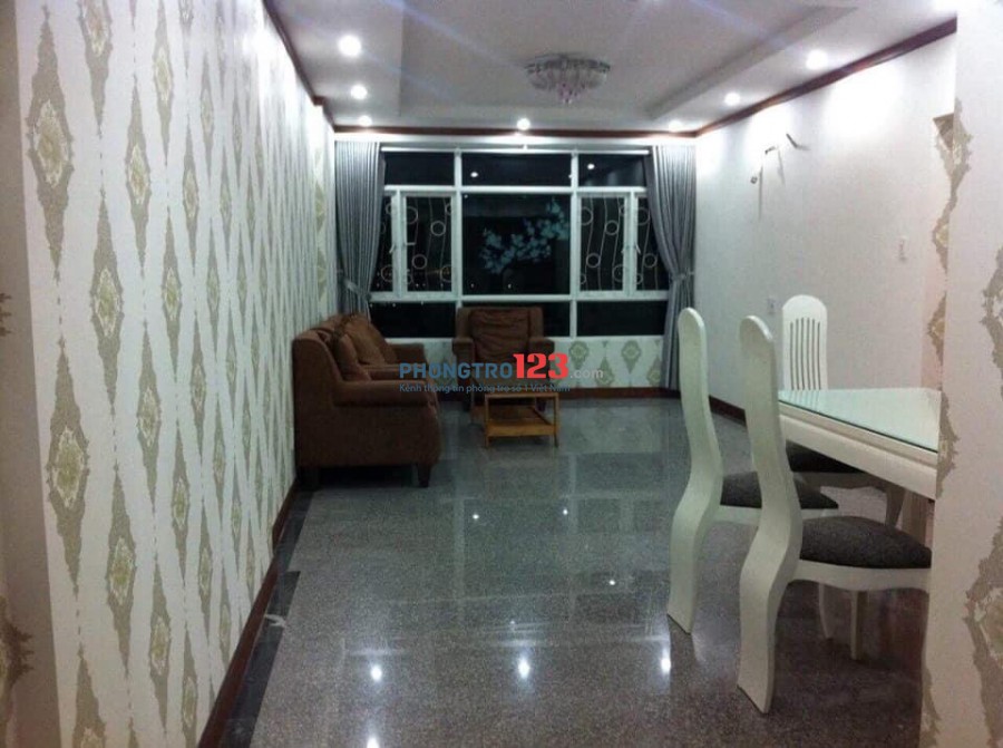 Cho thuê căn hộ Hoàng Anh An Tiến- Nguyễn Hữu Thọ, Nhà Bè 96m2, 2PN2WC full nội thất, 8 triệu/tháng