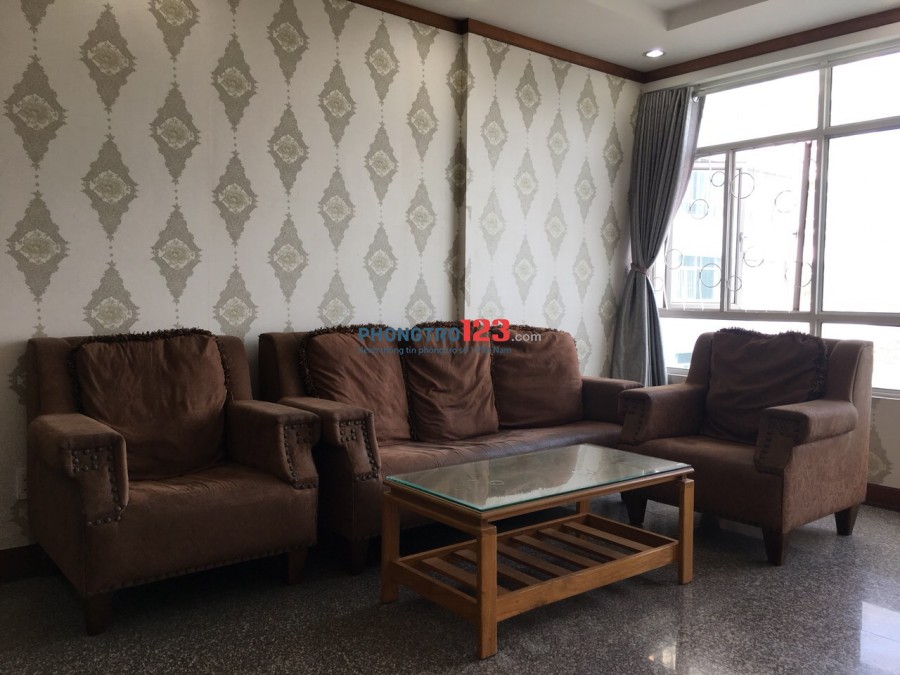 Cho thuê căn hộ Hoàng Anh An Tiến- Nguyễn Hữu Thọ, Nhà Bè 96m2, 2PN2WC full nội thất, 8 triệu/tháng