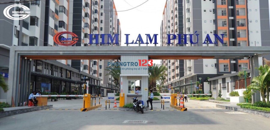 Cho Bạn nữ Share phòng lớn( Tolet riêng ) chung cư Him Lam Phú An. Giá thuê: 4 triệu/tháng ( 1-2 người ở )