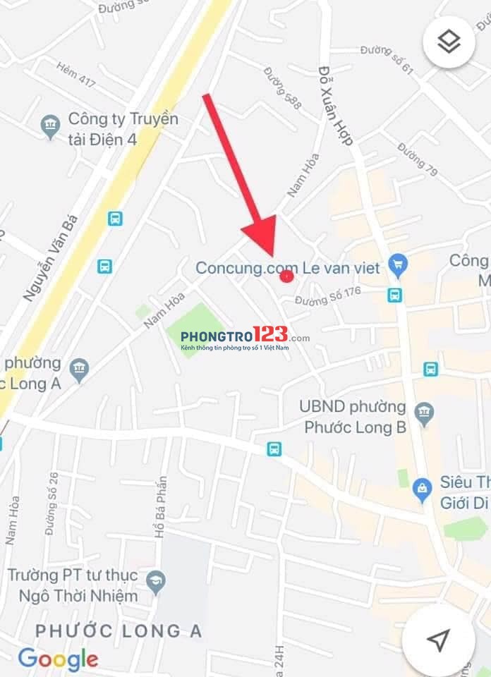 Phòng mới xây 24m2 sạch sẽ, gác cao, nhà tắm rộng