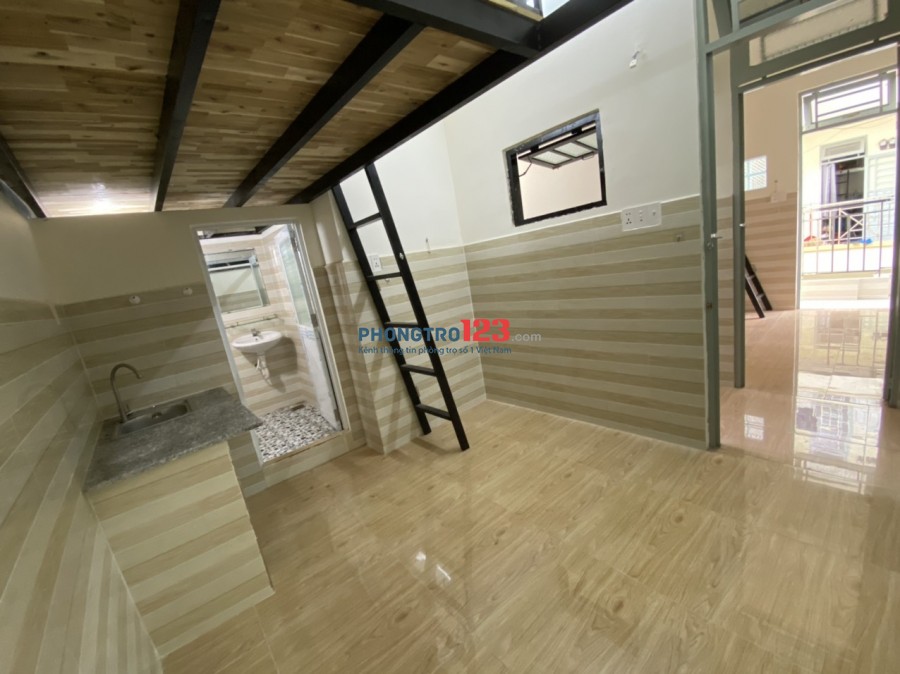Cho thuê phòng trọ giá siêu rẻ, có gác, có ban công, 26m2, gần chợ An Nhơn, Gò Vấp