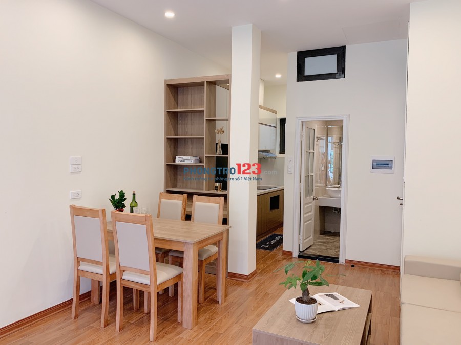 Cho thuê căn hộ CCMN 1 khách-1 ngủ 55m2 tại Ba Đình, gần Hoàn Kiếm, gần Tây Hồ. Nội thất FULL Cao Cấp