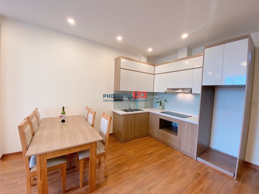 Cho thuê căn hộ CCMN 1 khách-1 ngủ 55m2 tại Ba Đình, gần Hoàn Kiếm, gần Tây Hồ. Nội thất FULL Cao Cấp