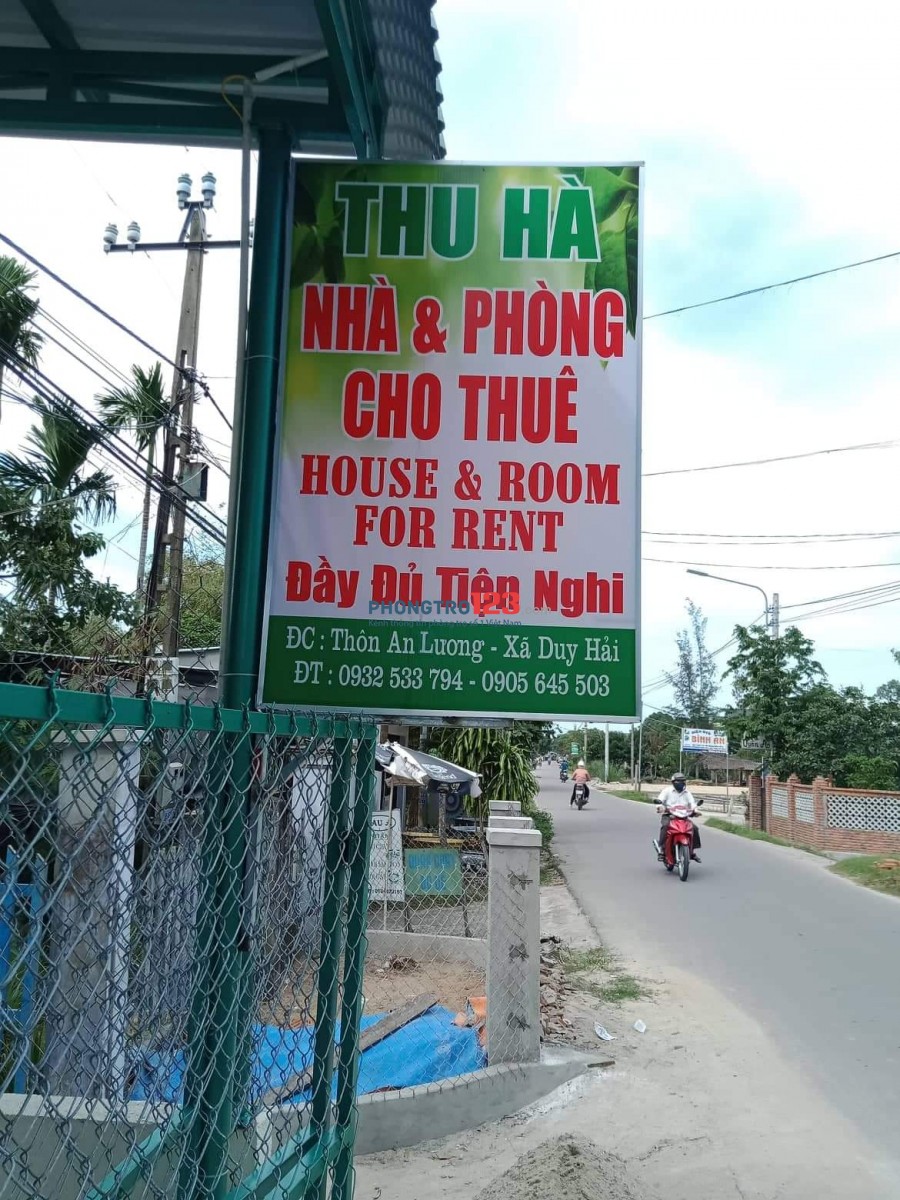 Phòng và nhà cho thuê tại Xã Duy Hải, Huyện Duy Xuyên, Quảng Nam rộng 35m2