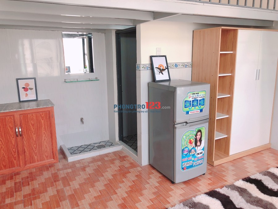 Phòng 20m2 + gác mới, full tiện nghi, thang máy Nhất Chi Mai- Tân Bình Giá 2.8tr/tháng