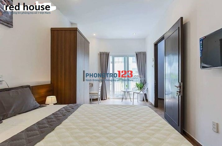 Căn hộ mini 40m2 ban công 1PN riêng+bếp, full tiện nghi, thang máy Lê Hồng Phong, giá 5.0tr/tháng