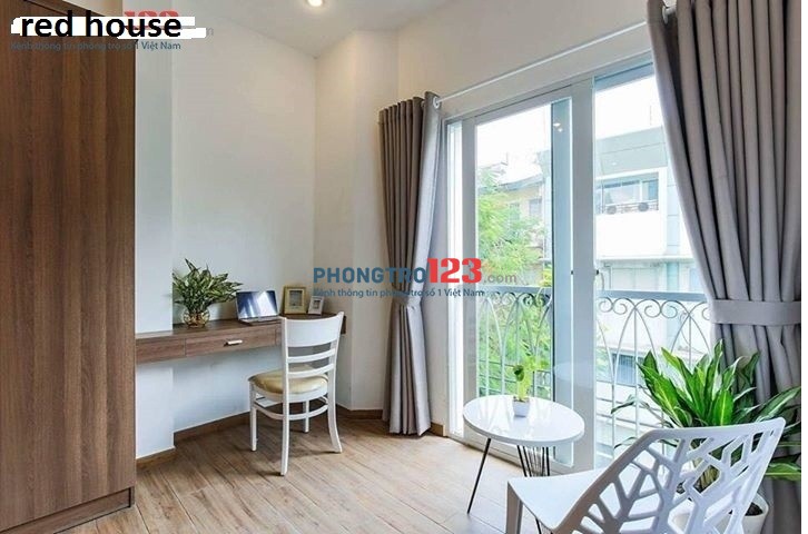 Căn hộ mini 40m2 ban công 1PN riêng+bếp, full tiện nghi, thang máy Lê Hồng Phong, giá 5.0tr/tháng