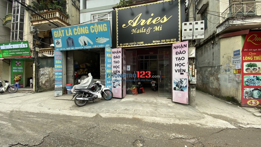 Cho thuê cửa hàng kinh doanh ngõ 381 Đường Nguyễn Khang, Phường Yên Hòa, Quận Cầu Giấy, Hà Nội