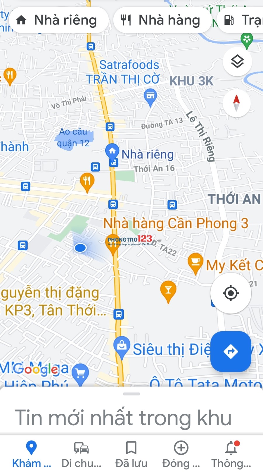 Trống 1 phòng lầu 1 ưu tiên Nữ, sinh viên, nvvp,..tại Lê Văn Khương, Phường Hiệp Thành, Quận 12
