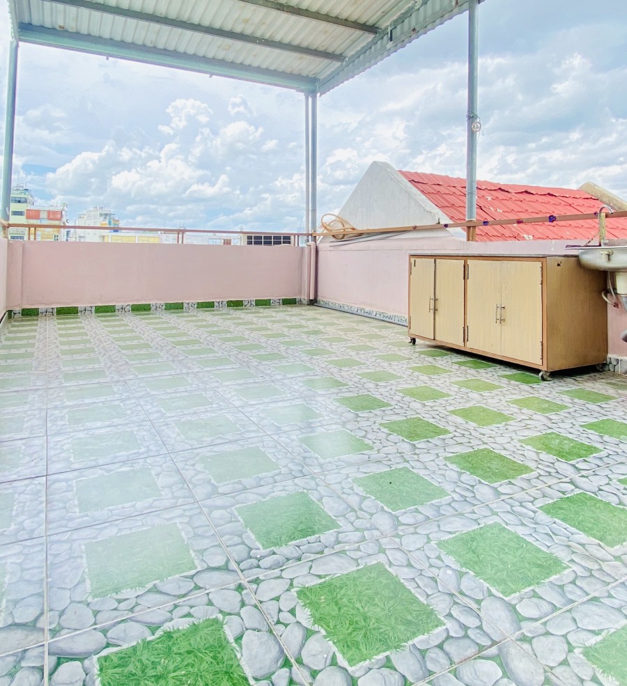 Phòng Sân Thượng Riêng - Phú Nhuận 44m2- wc riêng- thang máy