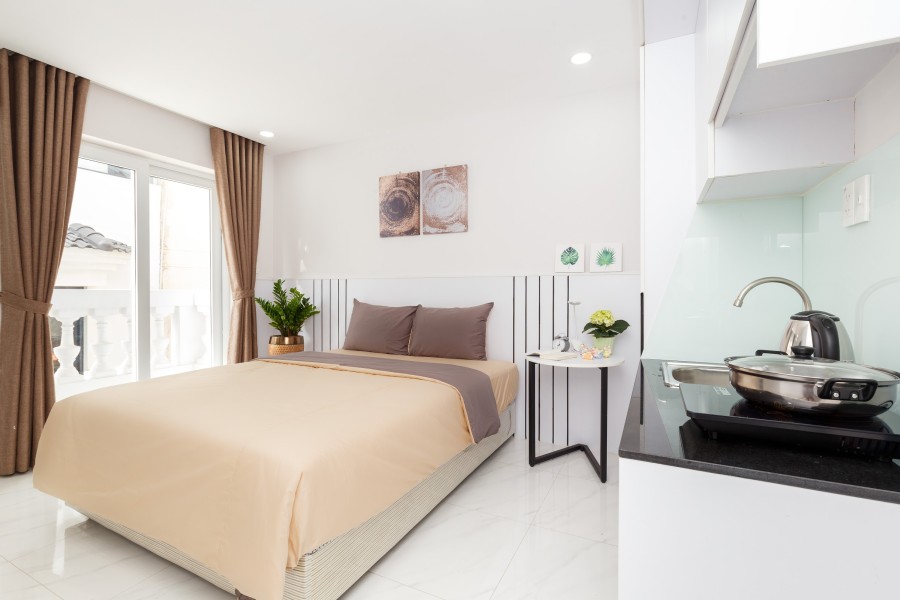 Studio ban công, full nội thất, gần ĐH Rmit- khu Phú mỹ Hưng, Lotte Quận 7, cầu Kênh Tẻ.