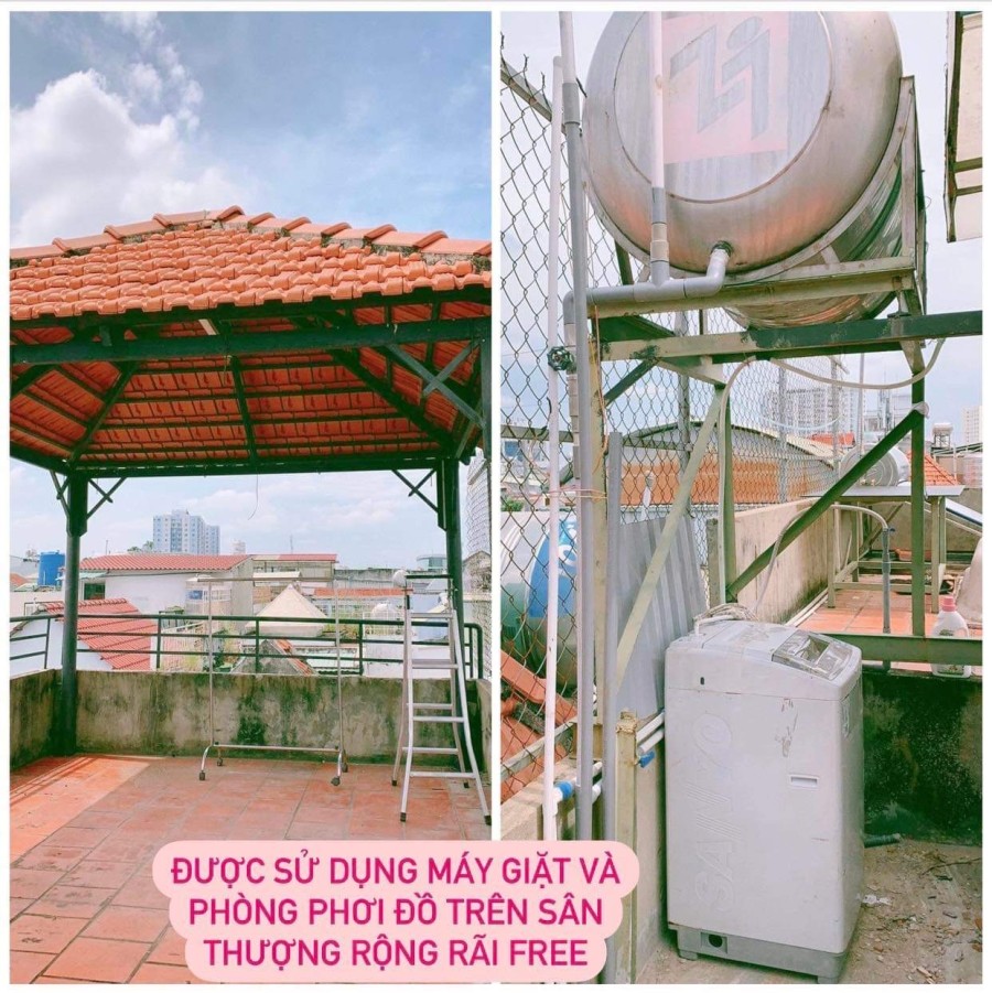 Phòng trọ khu vực Chu Văn An, Bình Thạnh. Phòng ban công 30m2: 3tr5. Giá này là giá chưa giảm