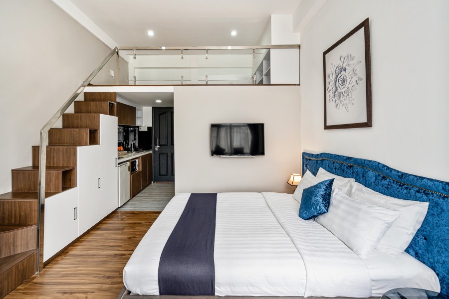 Cho thuê căn hộ dịch vụ cao cấp tại Bình Thạnh, 30m2 full nội thất hiện đại