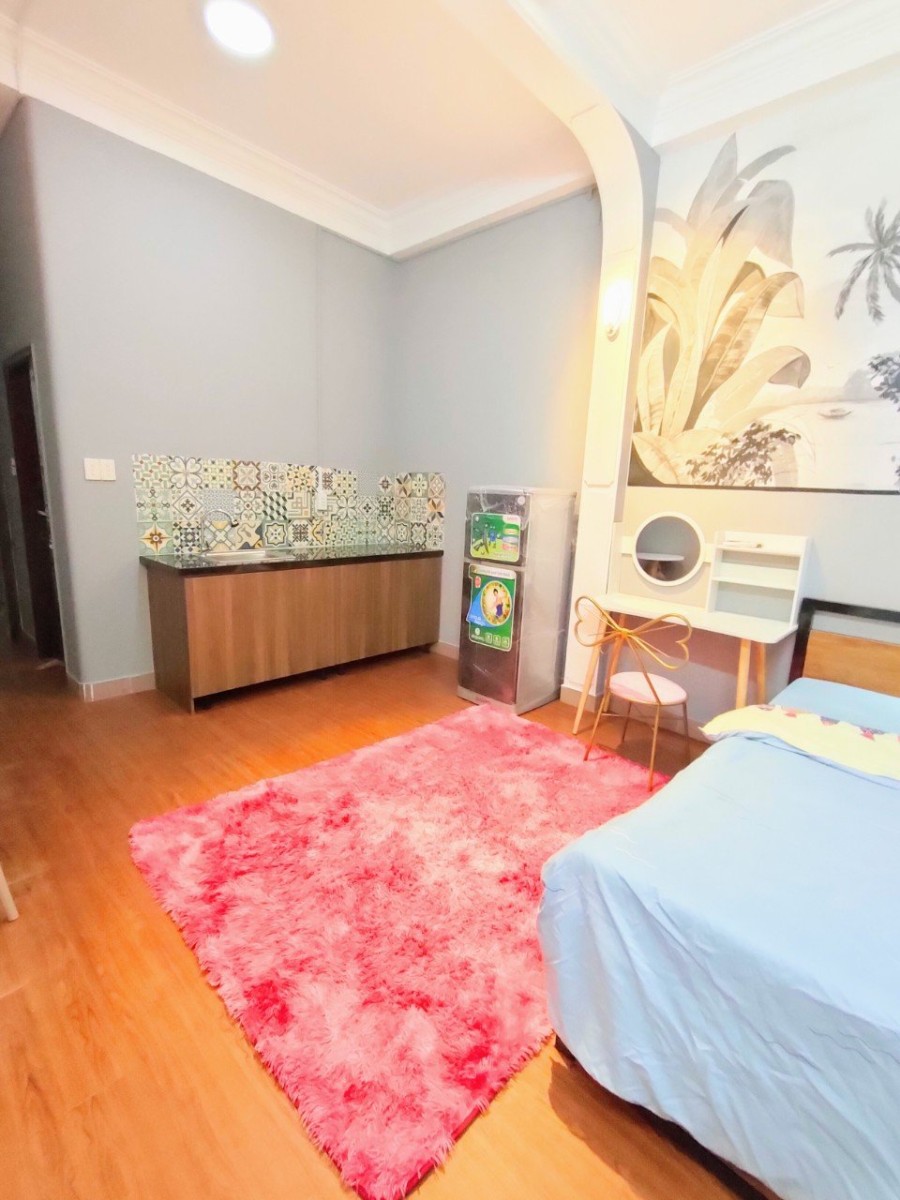 Căn hộ 30m2 ,đầy đủ nội thất, mặt tiền 26 Đề Thám, Phường Cầu Ông Lãnh, Quận 1