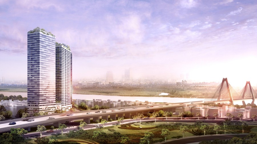 Cho thuê sàn thương mại Tòa Intracom Riverside Vĩnh Ngọc Đông Anh