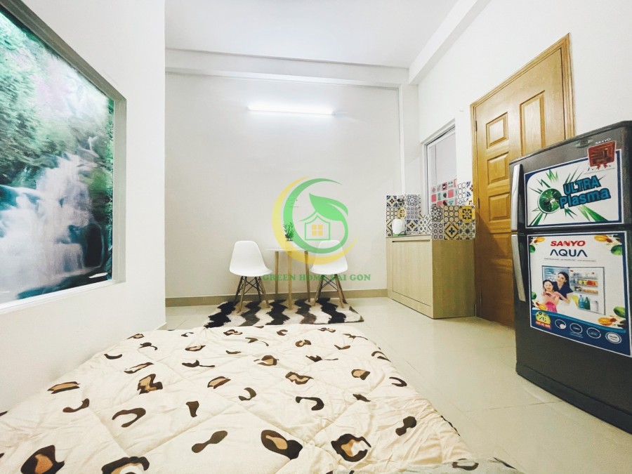 Cho thuê căn hộ studio Giá rẻ - full nội thất, gần lotte cộng hòa, sân bay