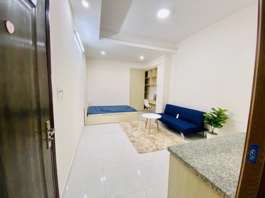 Phòng 304, Studio siêu rộng thoáng, tiện nghiGiá: 4tr7 bao gồm tủ lạnhĐc: đường 85, Tân Quy, Q7