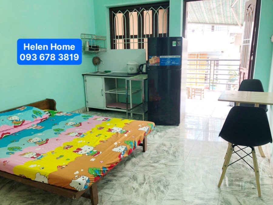 Phòng trọ ban công full nội thất, gần Công Viên Gia Định. Mặt tiền 23 Phạm Văn Đồng.