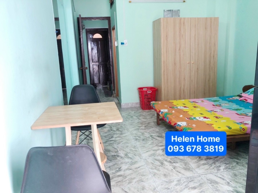 Phòng trọ ban công full nội thất, gần Công Viên Gia Định. Mặt tiền 23 Phạm Văn Đồng.