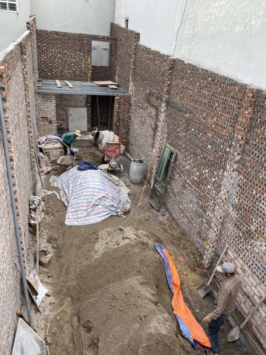 Cho thuê nhà nguyên căn mặt tiền đường đang hoàn thiện xây dựng tại xã Liên Ninh, Thanh Trì, Hà Nội