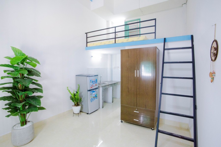 Căn hộ mini full nội thất, có gác lửng, thang máy ở Q. Tân Phú