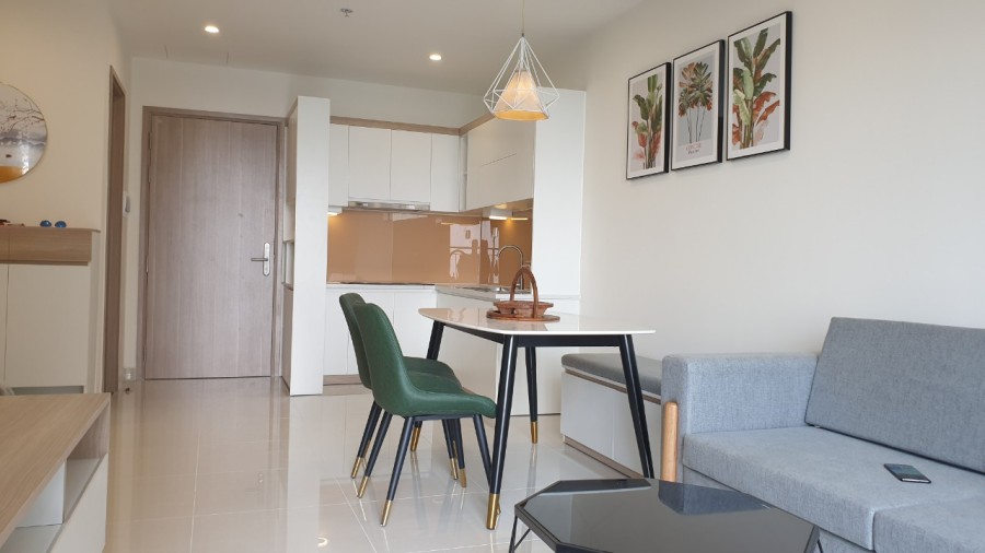 Cho thuê căn 1PN+ full nội thất đẹp view sông thoáng mát ở Vinhome Grand Park quận 9