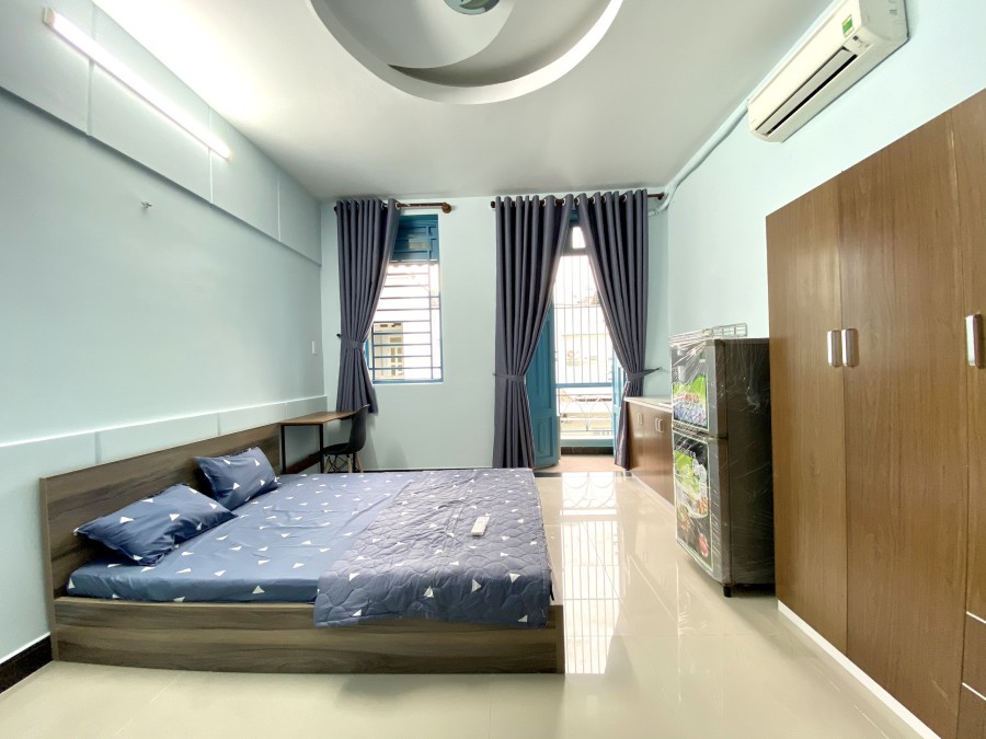 Chính chủ cho thuê phòng 207 Nguyễn Văn Đậu - bancol rộng - 25m2 - full nội thất chỉ 6.3tr