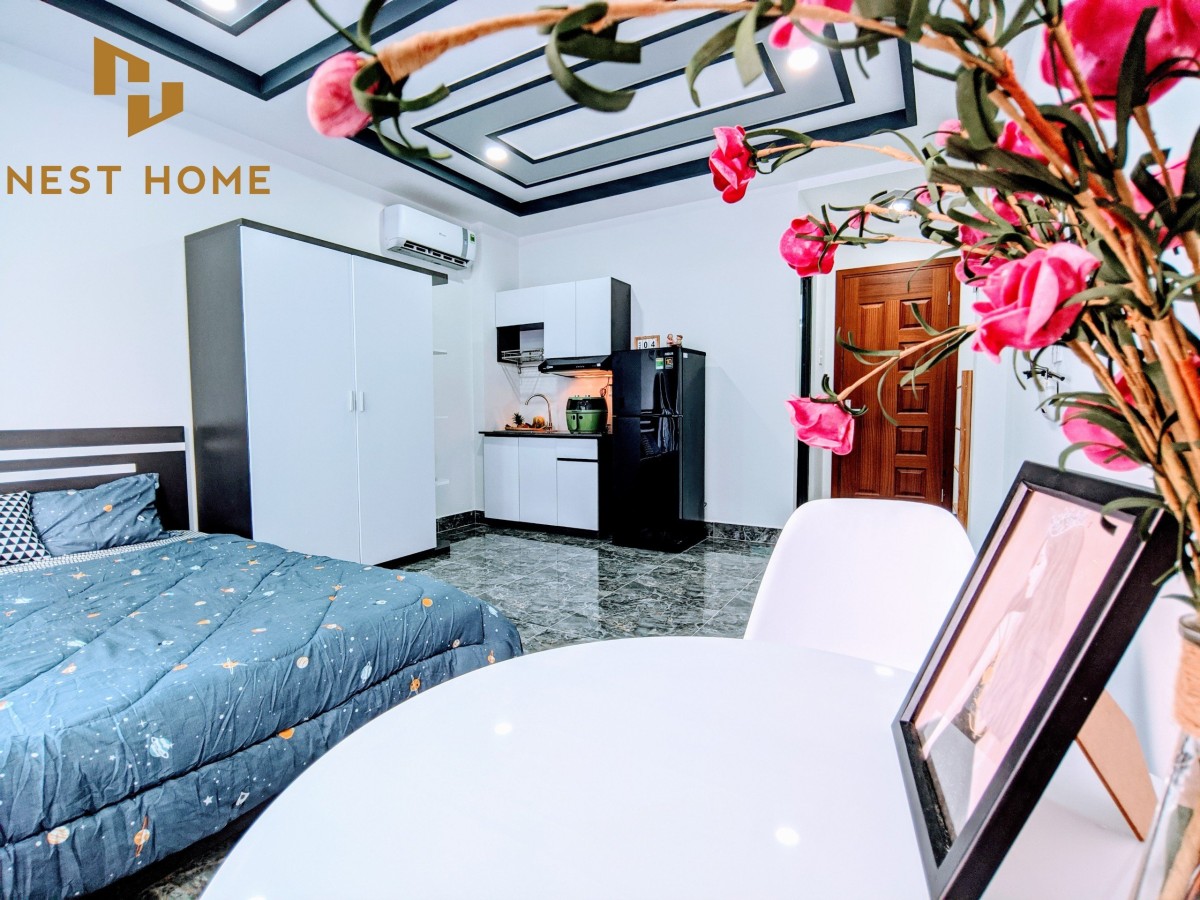Cho Thuê Căn Hộ Dịch vụ Full nội thất Phan Đăng Lưu diện tích 30m2 thoáng mát, hiện địa