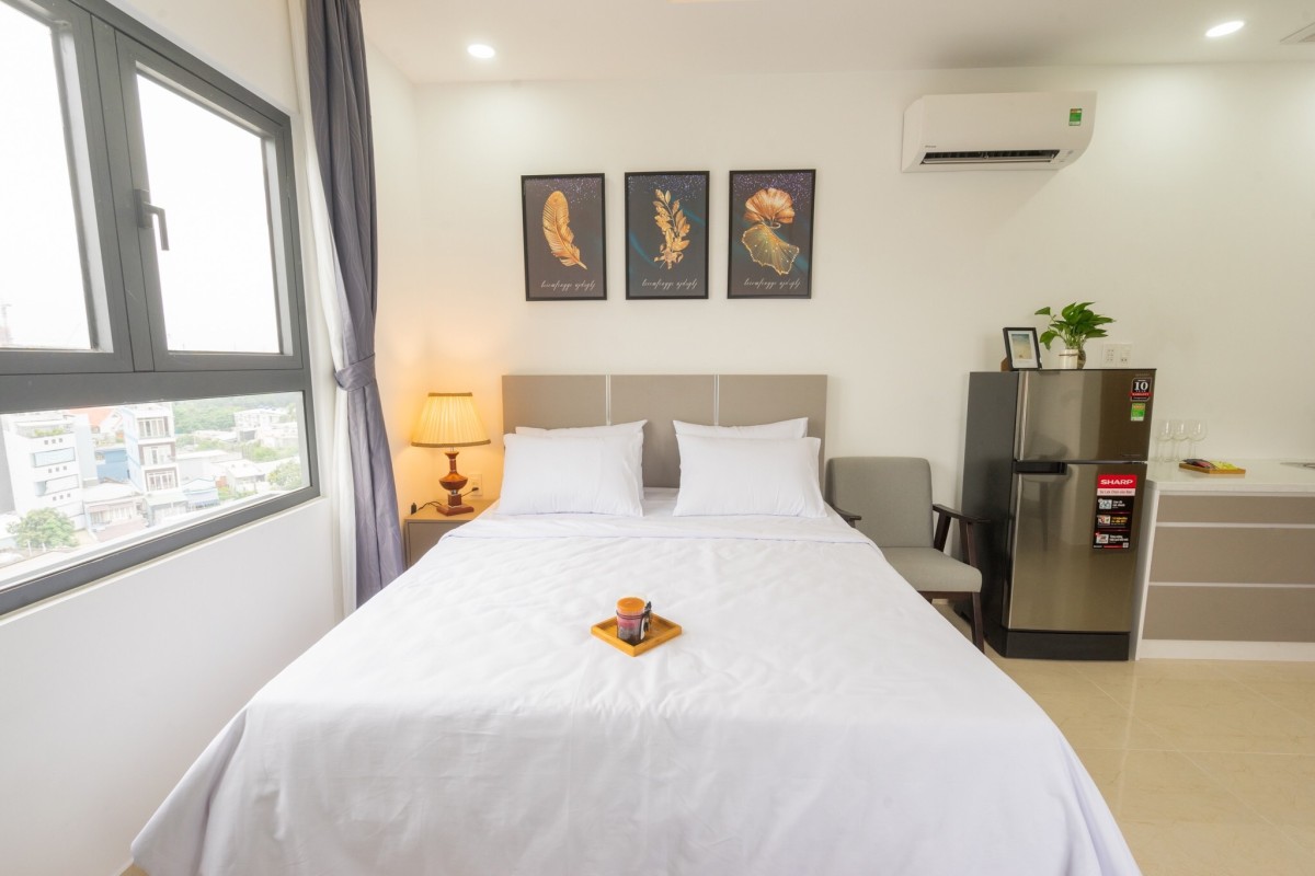 Căn hộ có cửa sổ, ban công full nội thất gần lotte quận 7, ĐH Tôn Đức Thắng, RMIT