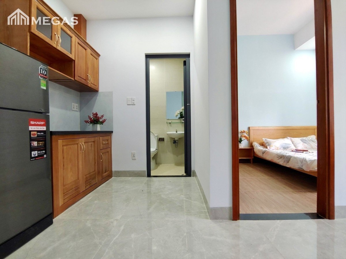 Cho thuê căn hộ dịch vụ, có bancol, full nội thất ngay Nguyễn Duy Trinh, quận 2
