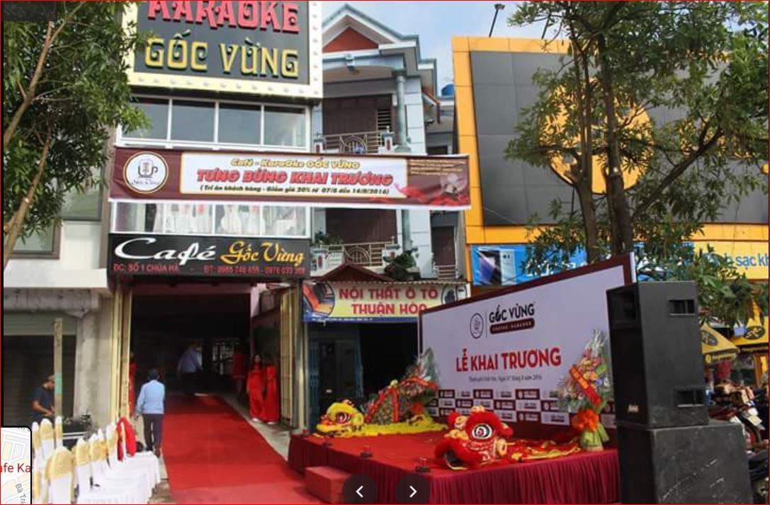 Cho thuê lại toàn bộ quán Cà phê karaoke Gốc vừng vị trí đẹp tại Vĩnh Phúc