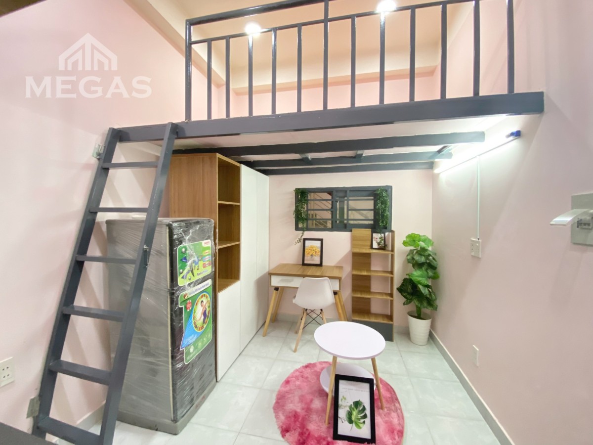 Căn hộ quận Tân Bình giá rẻ , mới, Full NT gần chợ Hoàng Hoa Thám