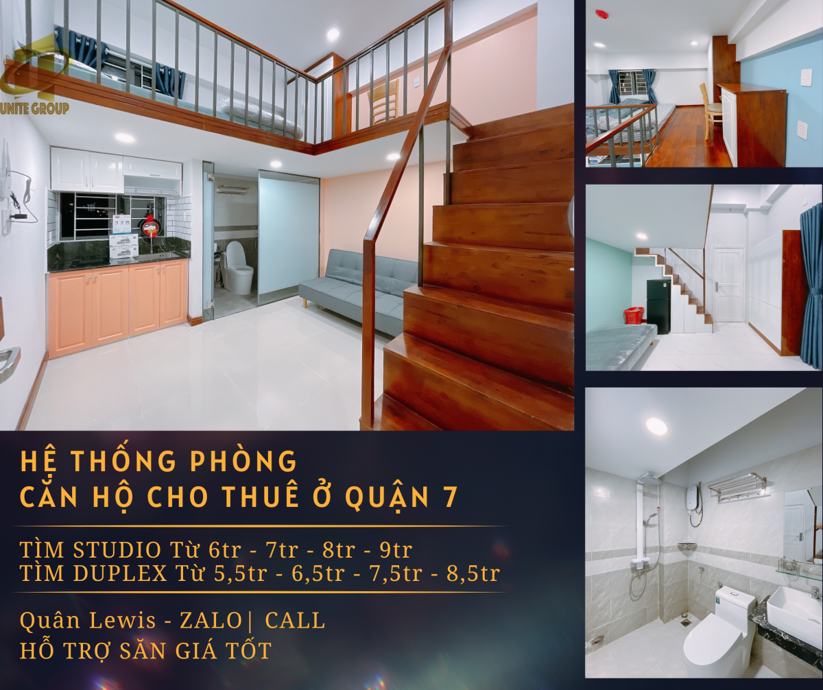 Hệ thống phòng cho thuê thoáng mát sạch sẽ, an ninh gần Lotte, KCX Tân Thuận Quận 7