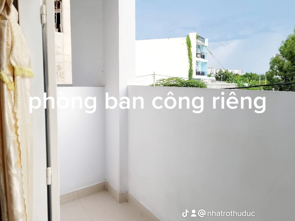 Phòng Trọ Có Ban Công Riêng, Vị Trí Quận 9, Khu CNC